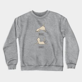 Cat Inhale and Exhale Crewneck Sweatshirt